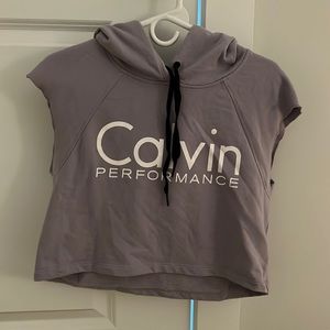 CALVIN PERFORMANCE cut off sweatshirt.